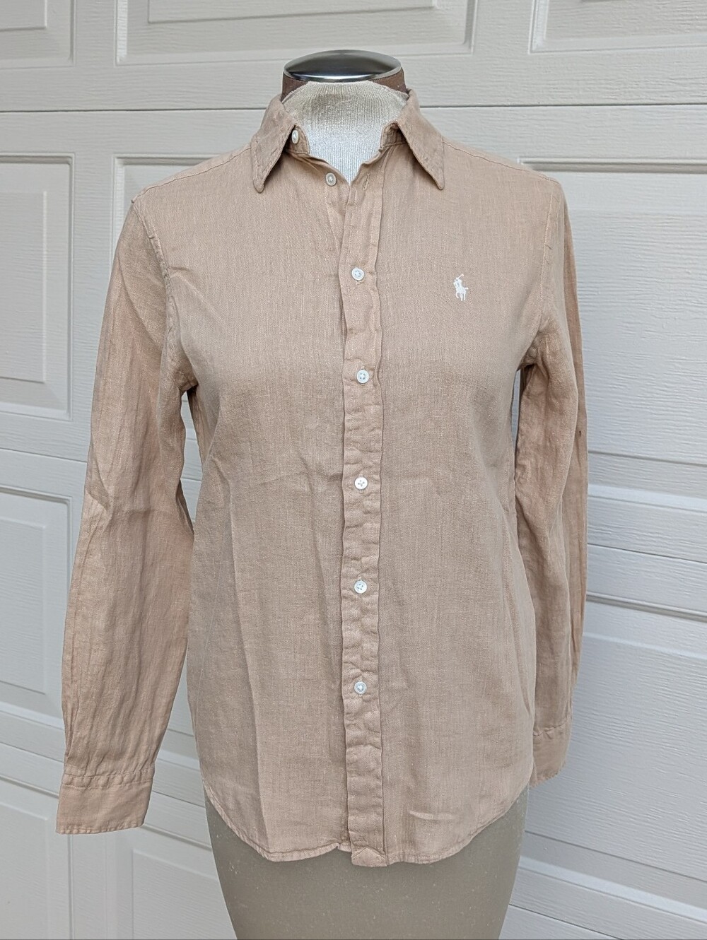 POLO RALPH LAUREN classic fit linen shirt XS